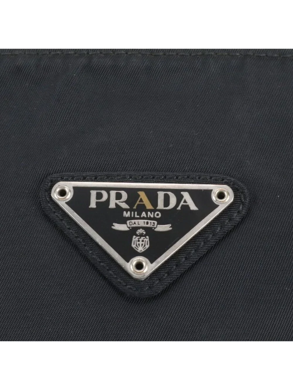 Prada Tessuto Nylon Triangle Logo Shoulder Bag Crossbody Messenger Black